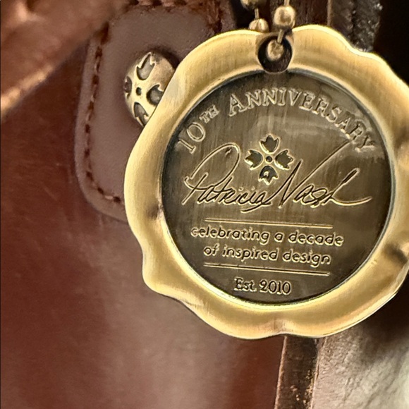 Patricia Nash Serres 10th Anniversary Top Handle/Crossbody Tolled Leather NWOT’s - Picture 6 of 9